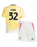 Juventus Juan Cabal #32 Vieraspaita Lasten 2024-25 Lyhythihainen (+ shortsit)